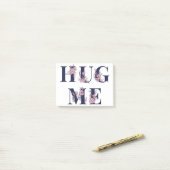 Hug Me text girly flower font typography ポストイット (デスク上)