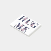 Hug Me text girly flower font typography ポストイット (アングル)
