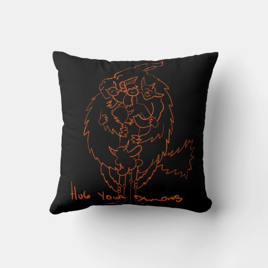 Hug Your Demons クッション (裏面)