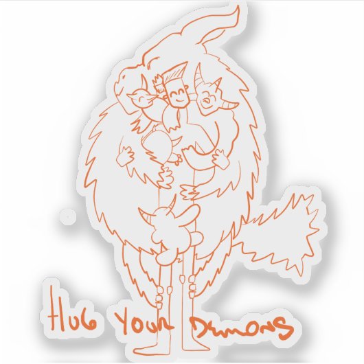 Hug Your Demons シール (正面)
