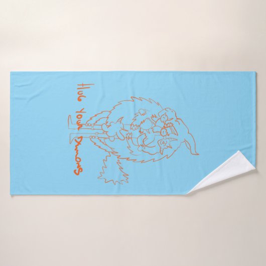 Hug Your Demons バスタオル (バスタオル)