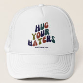 Hug Your Haters Matthew 5:44 Trucker Hat キャップ (正面)