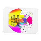 Hug Your Kids Everyday All Day Refrigerator  マグネット (横)