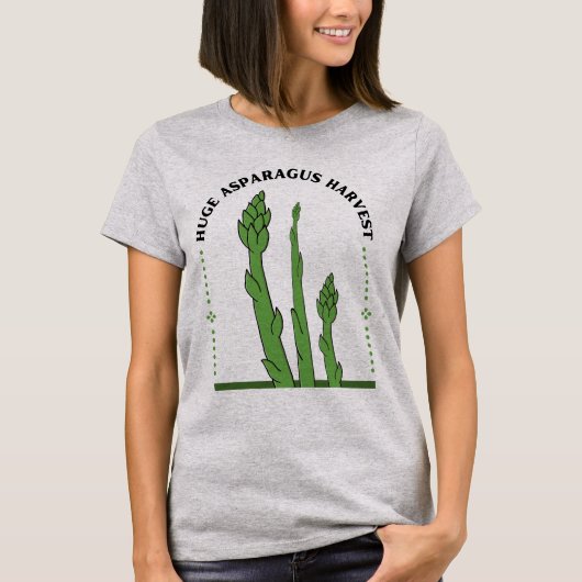 Huge Asparagus Harvest Funny Kitchen Gardener T-Sh Tシャツ (正面)
