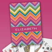 Huge Colorful Chevron Pattern with Name トランプ