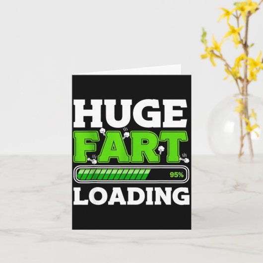 Huge Fart 95% Loading  カード (黄色い花)