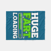 Huge Fart 95% Loading  フリースブランケット (正面(横))