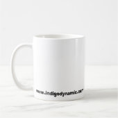 huge_idn_logo、www.indigodynamic.com コーヒーマグカップ (左)