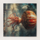 Huge Octopus Hot Air Balloon Over Paris ジグソーパズル (横)