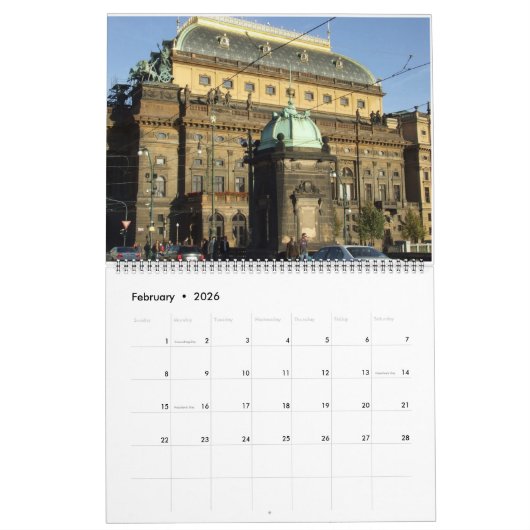 Huge Prague 2022 Calendar カレンダー (2月 2026)