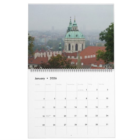 Huge Prague 2022 Calendar カレンダー (1月 2026)