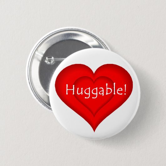 Huggable! 缶バッジ (正面&裏面)