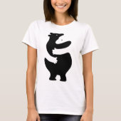 Huggers "黒プリント" tシャツ (正面)