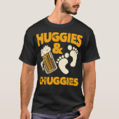 HuggiesとChuggies未来おもしろいの父のパーティー Tシャツ (正面)