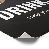 HuggiesとChuggies赤ちゃんシャワー飲料 ポスター (角)