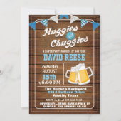 HuggiesとChuggies パパおむつパーティー招待状 招待状 (正面)