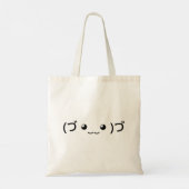Hugging Emoticon (づ ◕‿‿◕ )づ Japanese Kaomoji トートバッグ (裏面)