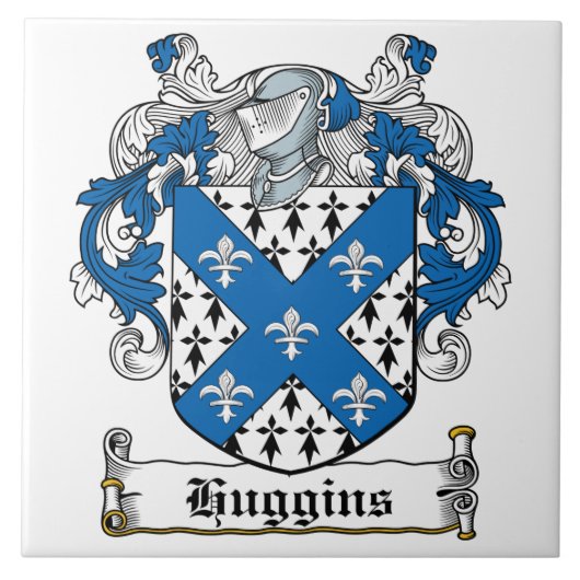 Hugginsの家紋 タイル (正面)