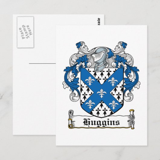 Hugginsの家紋 ポストカード (正面/裏面)