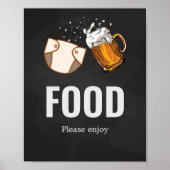 HugiesとChuggies Baby Shower Food ポスター (正面)