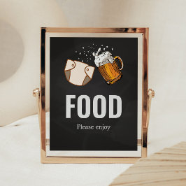 HugiesとChuggies Baby Shower Food ポスター