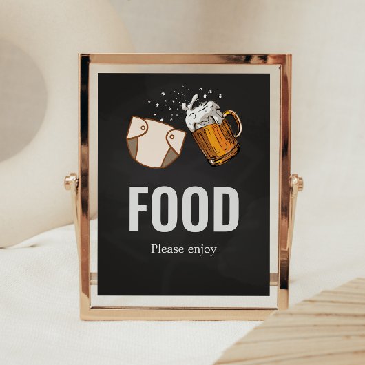 HugiesとChuggies Baby Shower Food ポスター