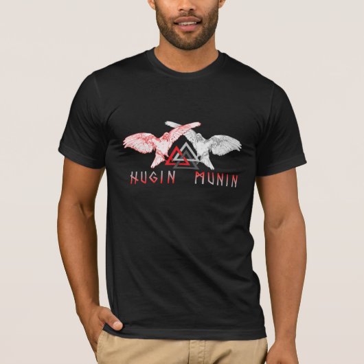 HUGIN及びMUNINのワイシャツ Tシャツ (正面)