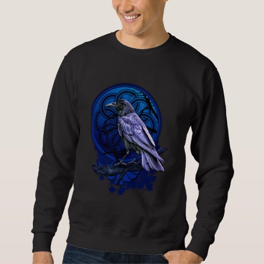 Huginn the Raven Midnight Nordic Tidings スウェットシャツ (正面)