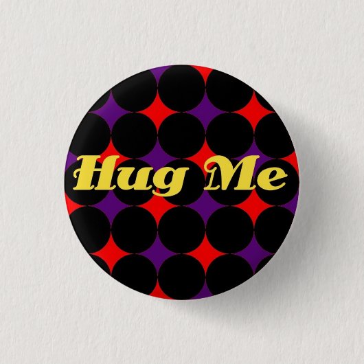 Hugme 缶バッジ (正面)