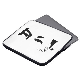 Hugo Chavezの目及び署名 ラップトップスリーブ