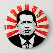 Hugo Chavez 缶バッジ (正面)