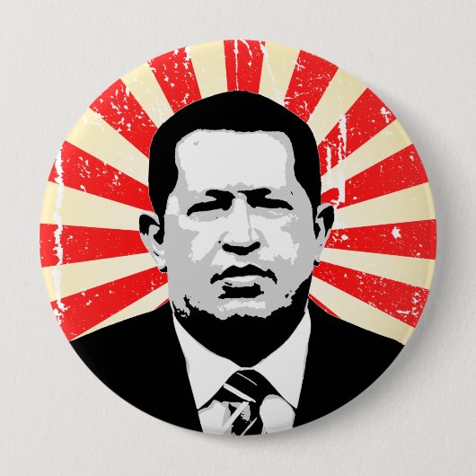 Hugo Chavez 缶バッジ (正面)