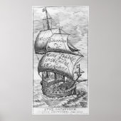 Hugo Grotiusによる「デ・マリ・リベロ」へのフロンティスピース ポスター (正面)