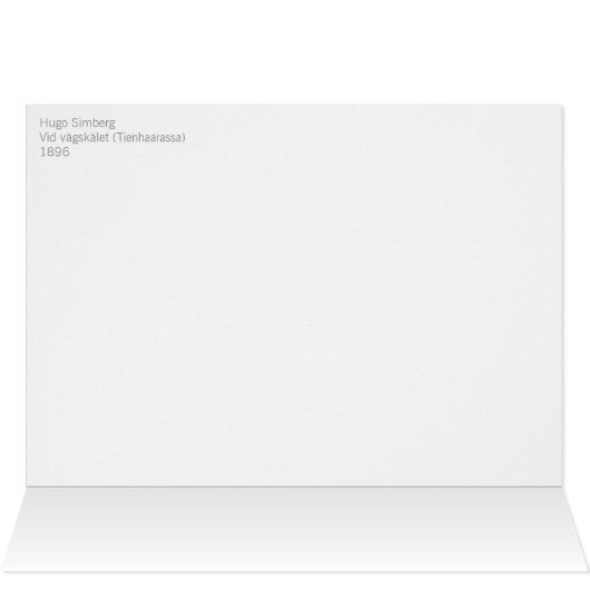 Hugo Simberg Vegskelet Tienhaarassa CC0472カード (内部横(上))