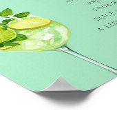 Hugo Spritzサイン署名ドリンクカップルシャワー ポスター (角)