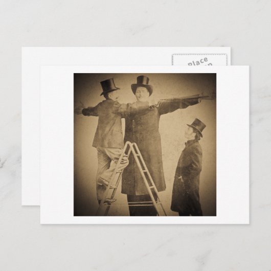 Hugo the GiantヴィンテージサーカスFreak Wendt写真 ポストカード (正面/裏面)