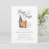 HugsとChuggsビール&おむつカップル赤ちゃんシャワー 招待状 (スタンド正面)