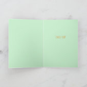 Hugs黄色のハートフローラの送信 カード (内部)