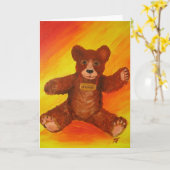 HUGS – グリーティングカード (黄色い花)