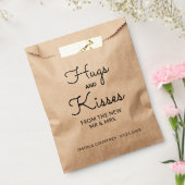 Hugs and Kisses Personalized Wedding フェイバーバッグ (封をした状態)