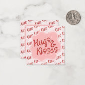 Hugs and Kisses Photo Valentine's Classroom Card ノートカード (正面/裏面インサイチュ)