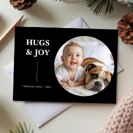 Hugs, Joy & Pawprints Everywhere holiday card シーズンカード