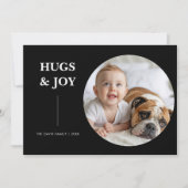 Hugs, Joy & Pawprints Everywhere holiday card シーズンカード (正面)