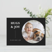 Hugs, Joy & Pawprints Everywhere holiday card シーズンカード (スタンド正面)