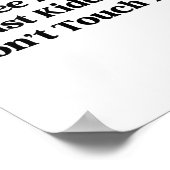 Hugs Just Kidding Don't Touch Me  ポスター (角)