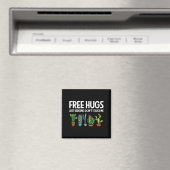 Hugs Just Kidding Don't Touch Me Funny Cactus Joke マグネット (インサイチュ (食洗機))