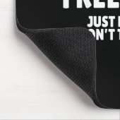 Hugs Kidding Don't Touch Me Funny Humor Quotes  マウスパッド (コーナー)