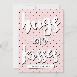 Hugs & Kisses | Valentine's Day Photo Card シーズンカード