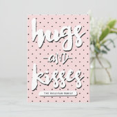 Hugs & Kisses | Valentine's Day Photo Card シーズンカード (スタンド正面)