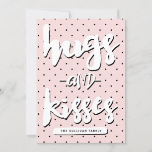 Hugs & Kisses Valentine's Day Photo Card シーズンカード